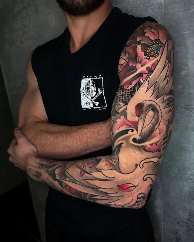 Japanese sleeve, fully healed – DMTcollective tattoo