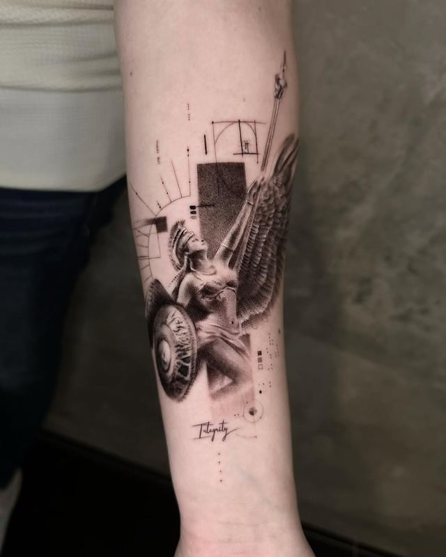 Valkyrie – tattoo by DMTcollective, Karmiel